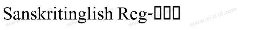 Sanskritinglish Reg字体转换